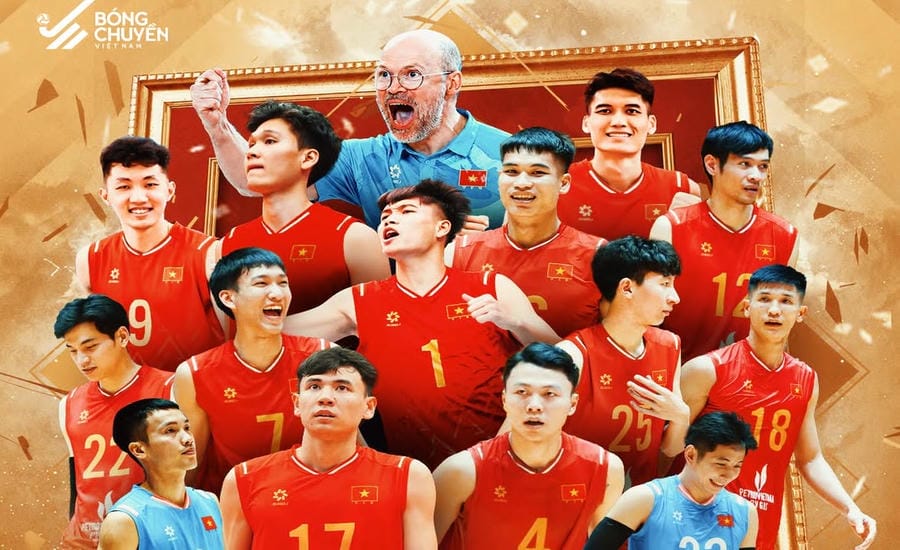 Vietnam men's volleyball team wins historic championship at SEA V.Cup 2026. Photo: Vietnam Volleyball