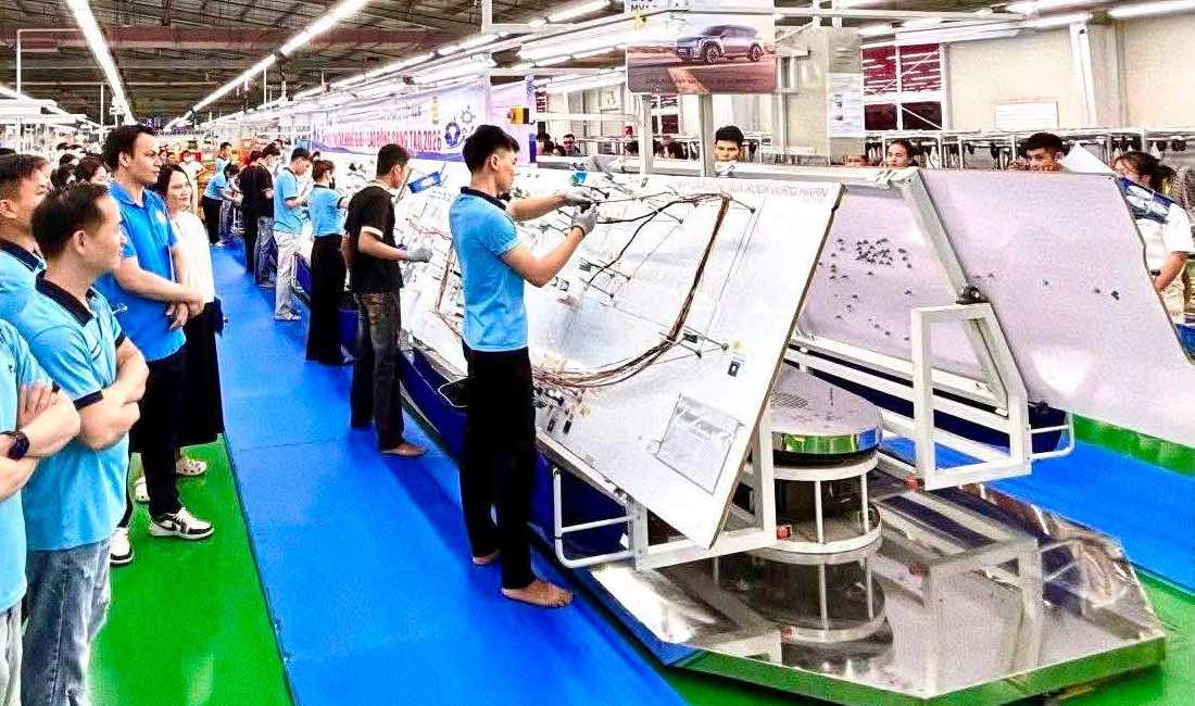 Le concours des meilleurs métiers 2026 crée un environnement pour la formation des compétences et l'amélioration des compétences des membres du syndicat et des travailleurs. Photo: Syndicat de Thanh Hoa