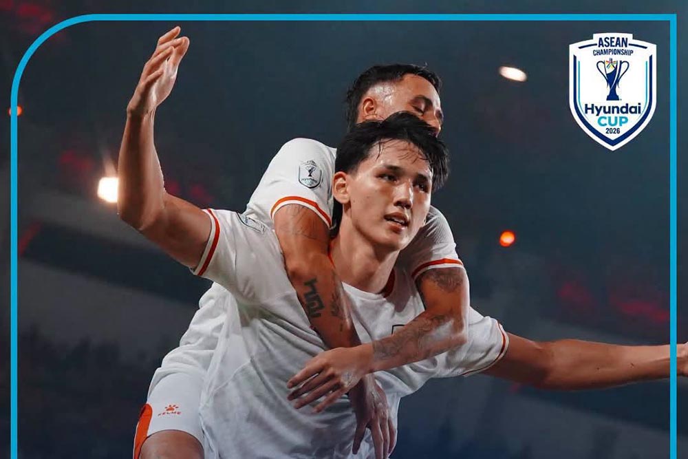 Mitchell Baker scored a hat-trick in his debut for the Indonesian national team. Photo: AFF