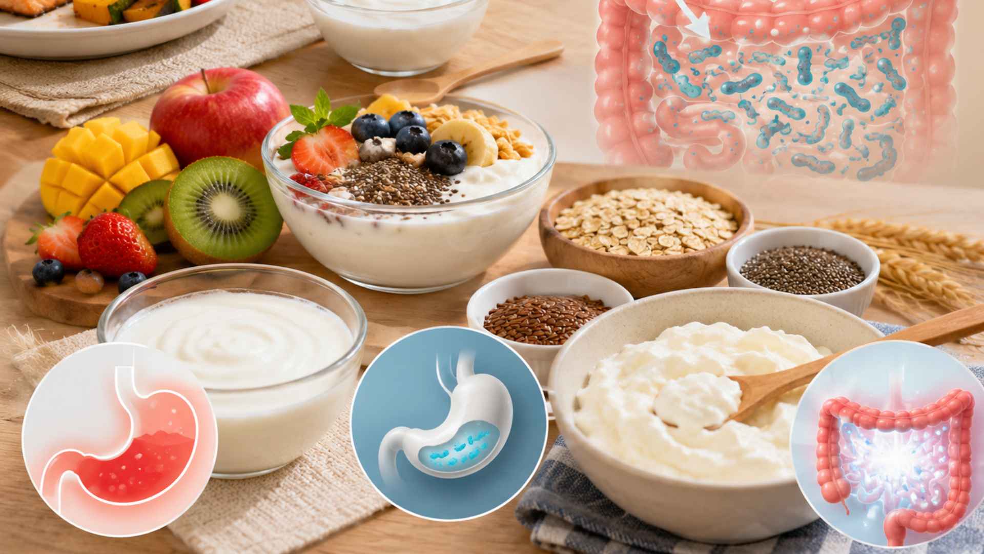Combining fiber-rich foods and using moderate amounts are ways to help yogurt promote its nutritional value. (Photo with AI support)