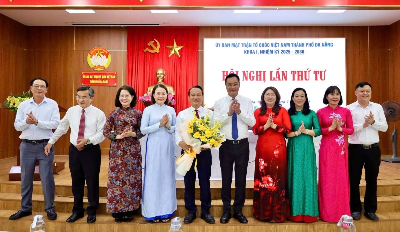 Đà Nẵng kiện toàn chức danh Chủ tịch Ủy ban MTTQ thành phố. Ảnh: Mặt trận Đà Nẵng