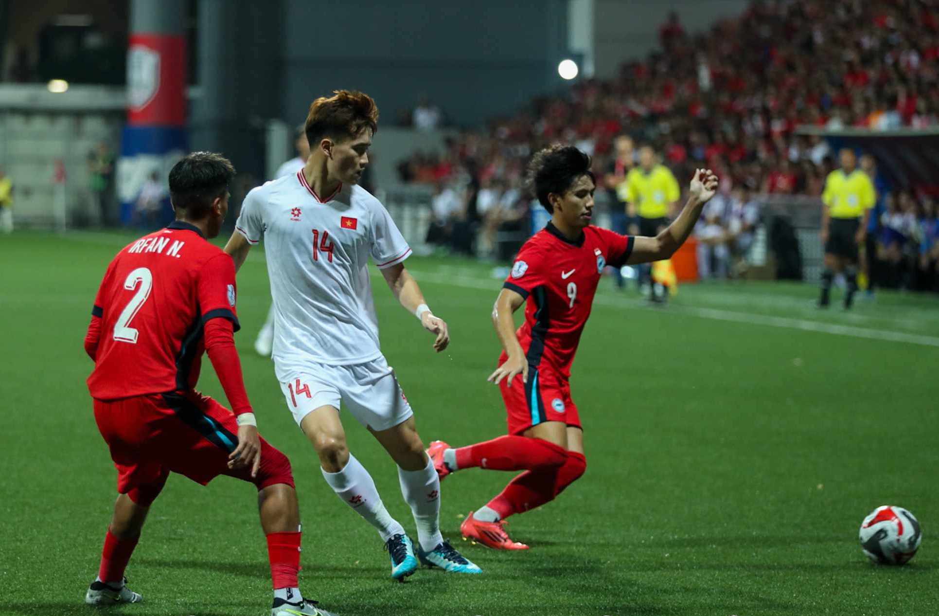Vietnam national team once won 2 matches against Singapore national team at ASEAN Cup 2024. Photo: VFF