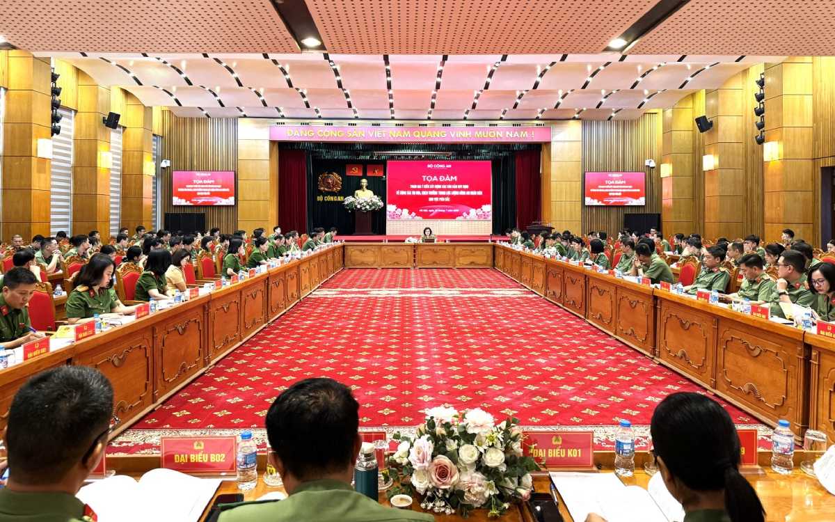 Toàn cảnh tọa đàm. Ảnh: Bộ Công an