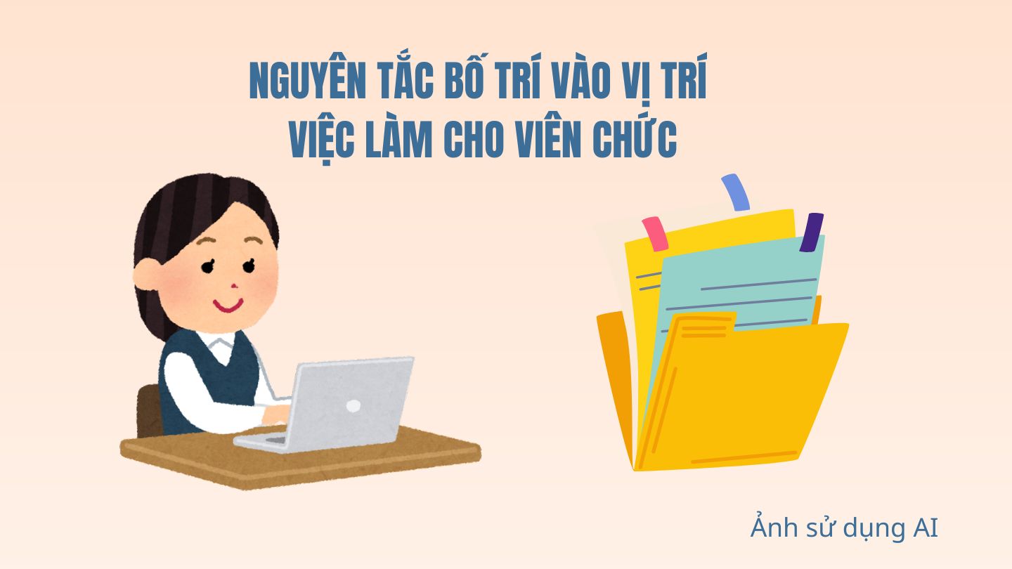 Principes d'affectation aux postes de travail pour les fonctionnaires. Photo utilisant l'IA