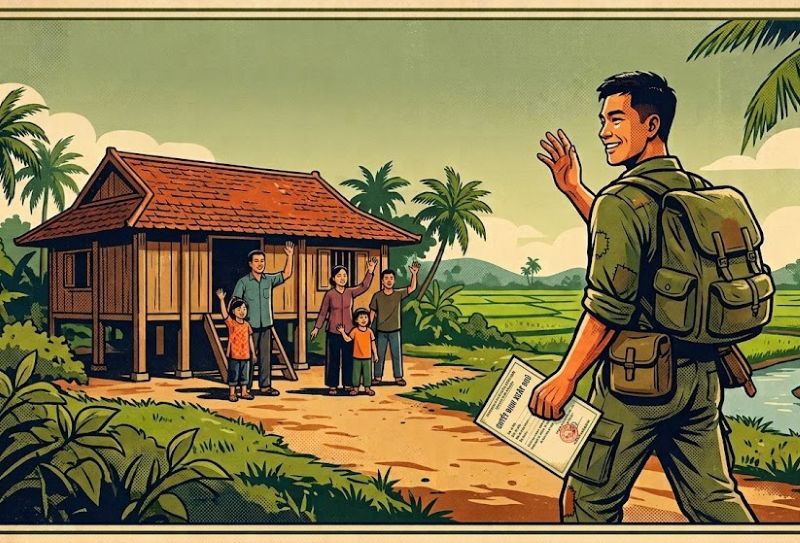 Discharged and demobilized soldiers who are receiving monthly allowances according to the provisions of Decision No. 62/2011/QD-TTg of the Prime Minister are entitled to an additional 8% monthly allowance. Photo created by AI