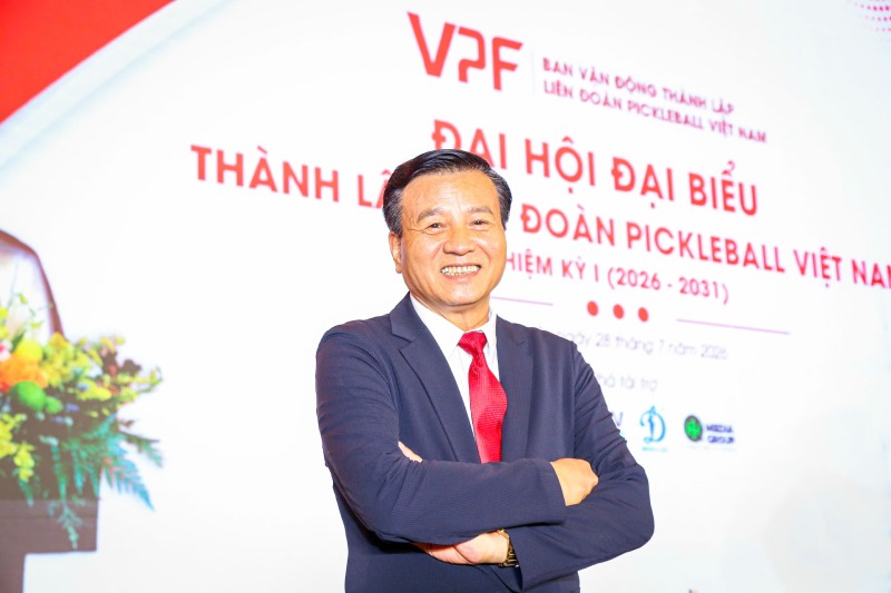 New Chairman of the Vietnam Pickleball Federation - Le Van Thanh. Photo: Tam Ninh