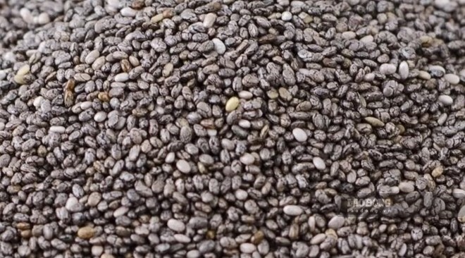 Chia seeds mixed with warm water are a good drink for the gut thanks to their simple and fiber-rich processing method. Photo: Kieu Vu.