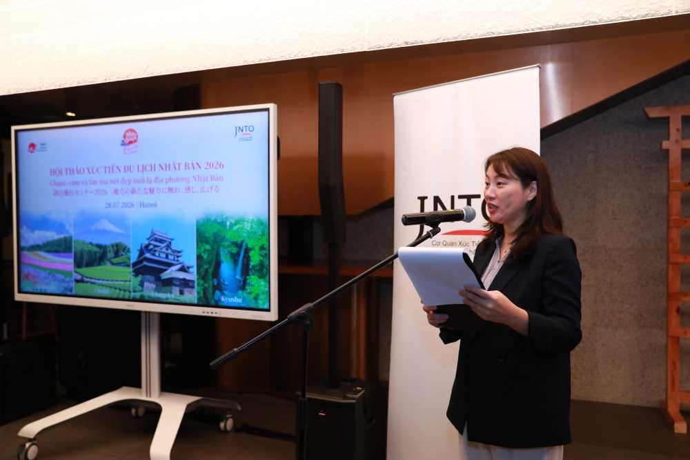 Bà Matsumoto Fumi - Trưởng đại diện JNTO tại Việt Nam cho rằng ngoài “Cung đường Vàng“, Nhật Bản còn nhiều điểm đến hấp dẫn cho khách Việt khám phá. Ảnh: JNTO