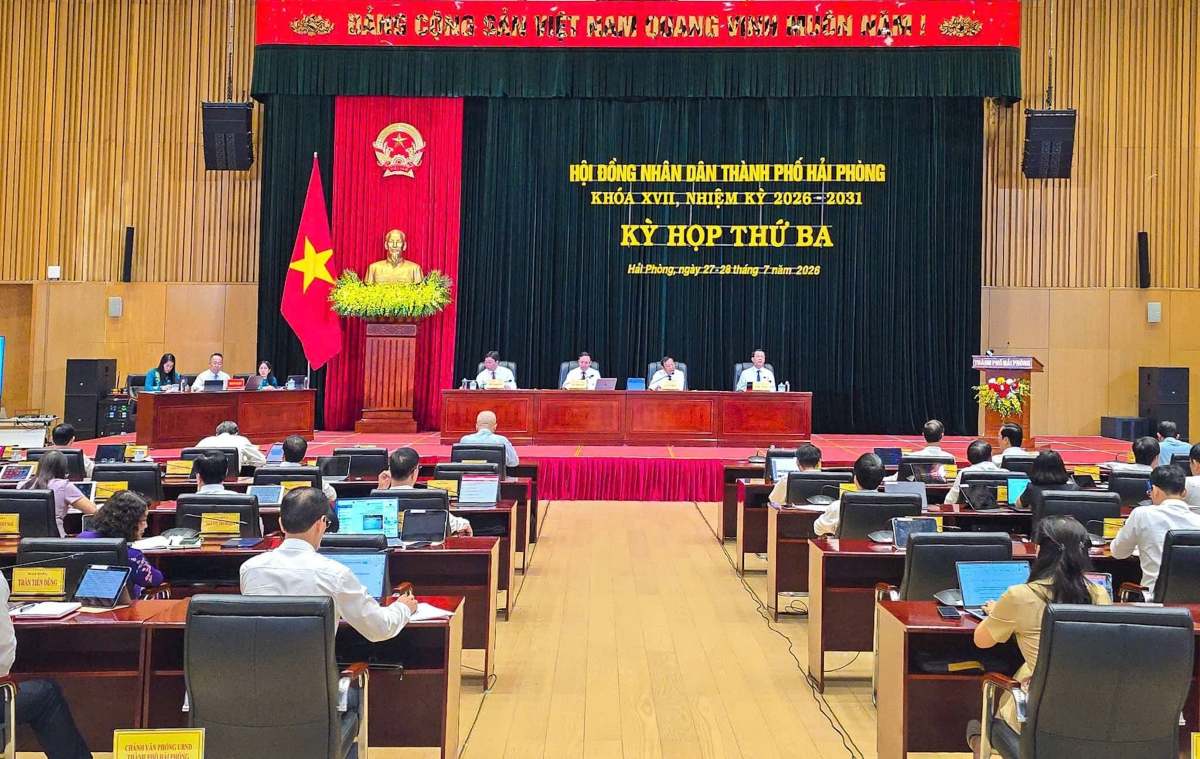 Hai Phong City People's Council passed 24 resolutions at the 3rd session. Photo: Hai Phong e-Portal
