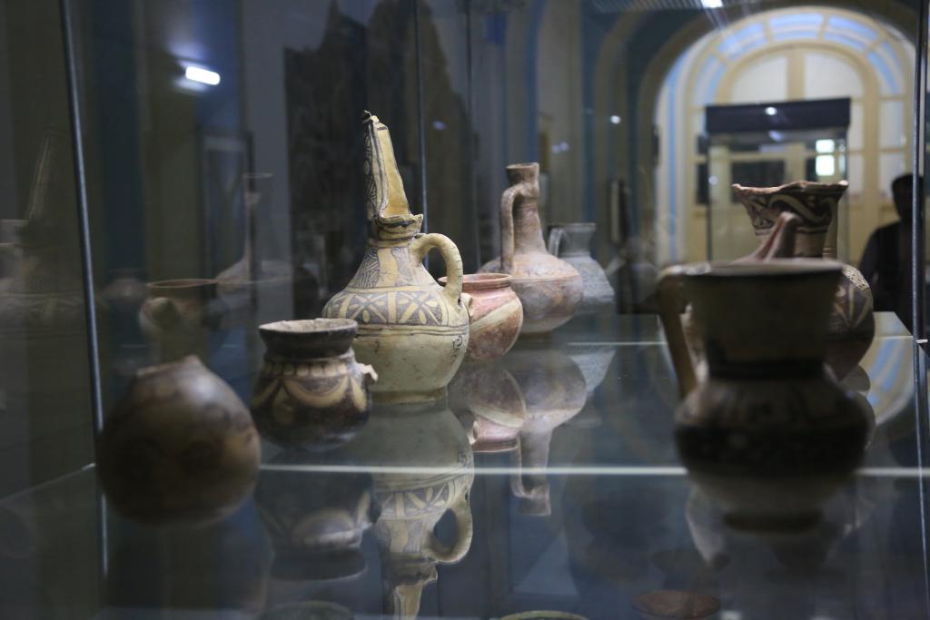 The artifacts are displayed at the National Museum of Afghanistan. Photo: Xinhua