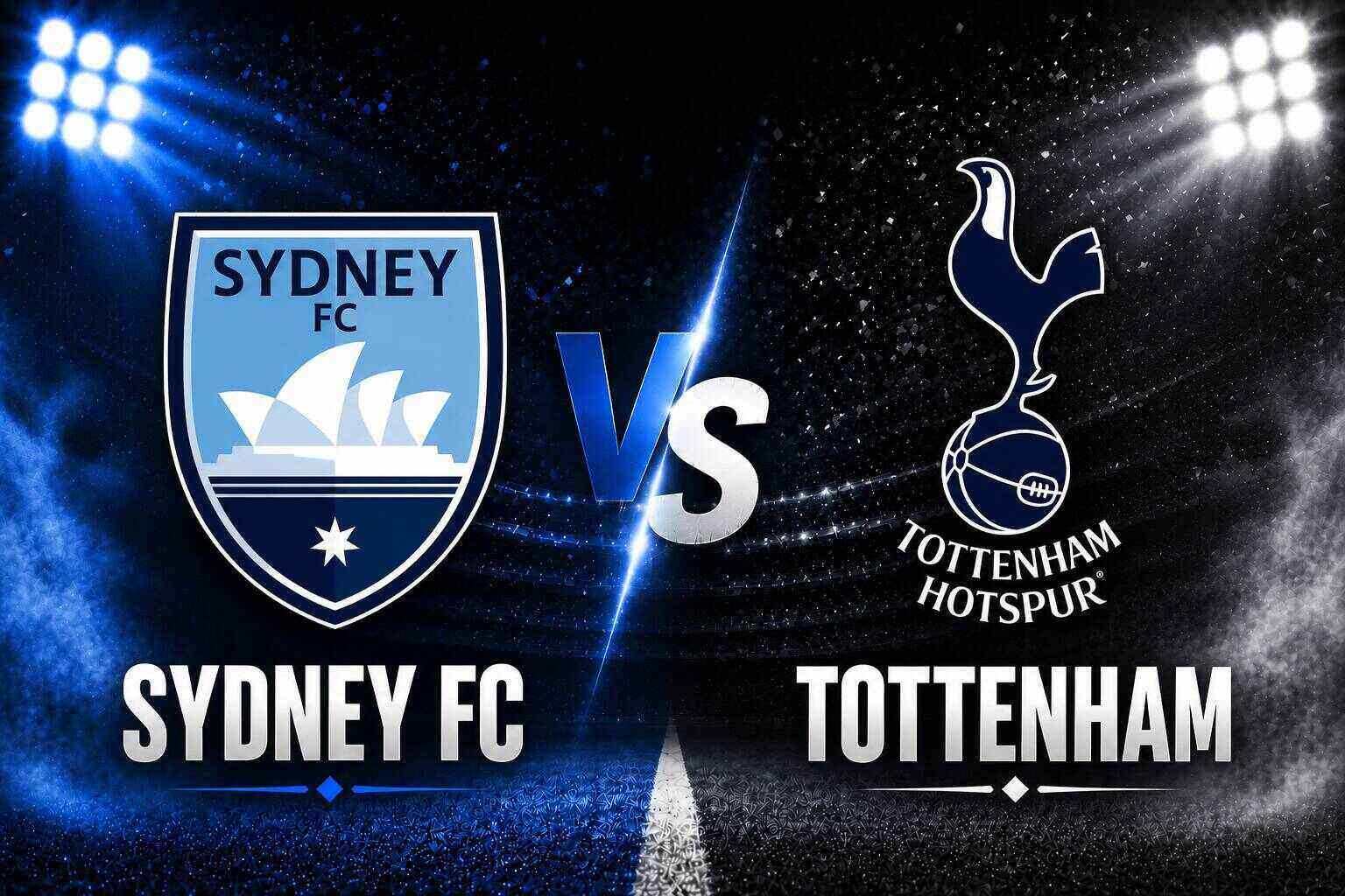 Football commentary Sydney FC vs Tottenham.  Graphics: Van An