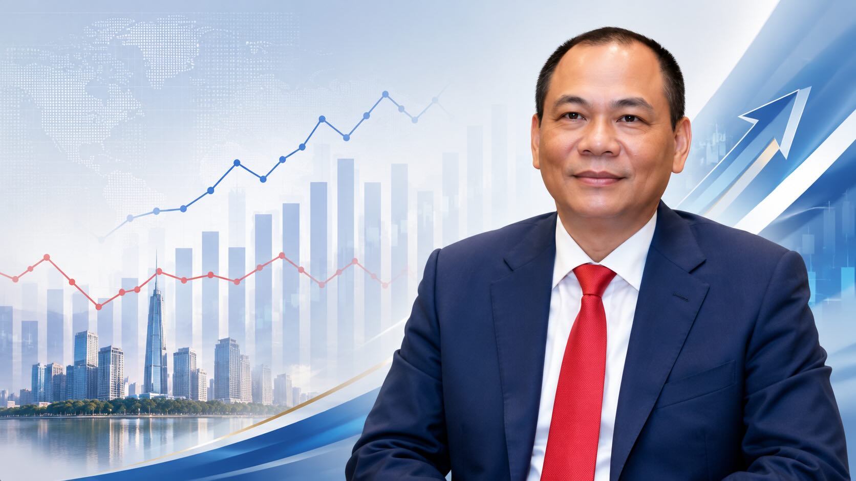 Mr. Pham Nhat Vuong continues to lead the list of the 5 richest billionaires in Vietnam with an estimated net worth of 33 billion USD, according to Forbes data updated at 8:00 AM on July 29, 2026. Graphics: AI