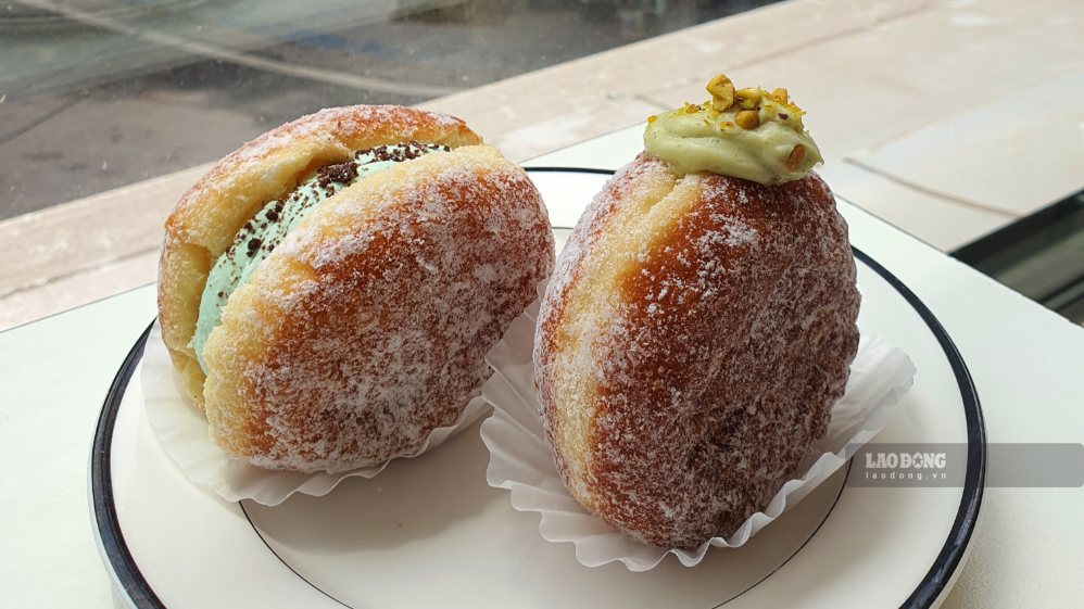 Applying standard secrets will help cream-filled donuts not absorb oil. Photo: Tuan Dat
