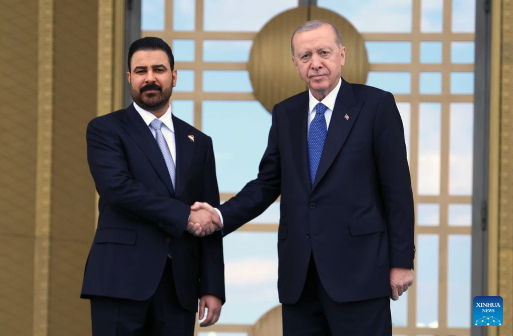 Turkish President Recep Tayyip Erdogan and Iraqi Prime Minister Ali al-Zaidi at the Presidential Palace in Ankara, Turkey, July 28, 2026. Photo: Xinhua