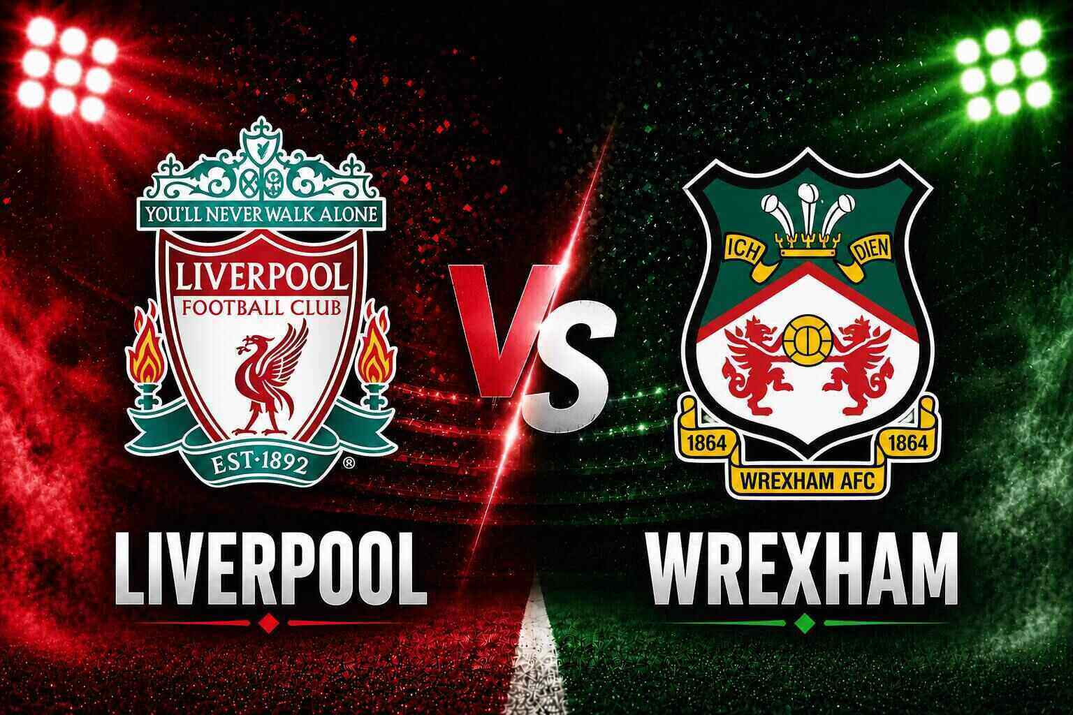 Football commentary Liverpool vs Wrexham.  Graphics: Dieu Anh