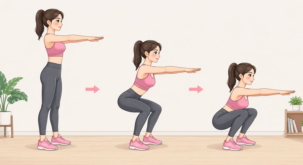 Some full-body exercises without tools will help housewives easily exercise at home. Photo: AI
