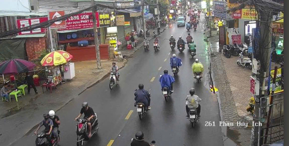 Les orages provoquent des pluies dans de nombreuses zones de Hô Chi Minh-Ville. Photo: UDI Maps