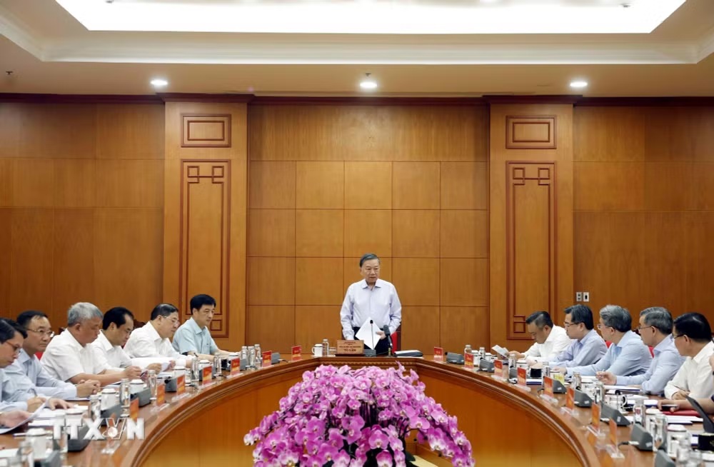 Tổng Bí thư, Chủ tịch nước Tô Lâm phát biểu chỉ đạo. Ảnh: Thống Nhất/Reuters