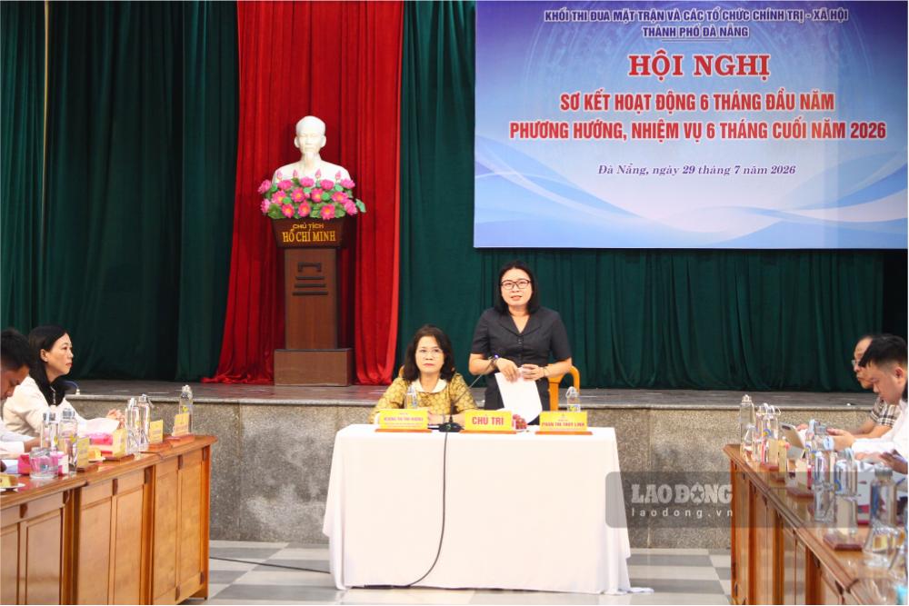Hội nghị sơ kết phong trào thi đua 6 tháng đầu năm, phương hướng, nhiệm vụ 6 tháng cuối năm 2026. Ảnh: Thanh Huyền