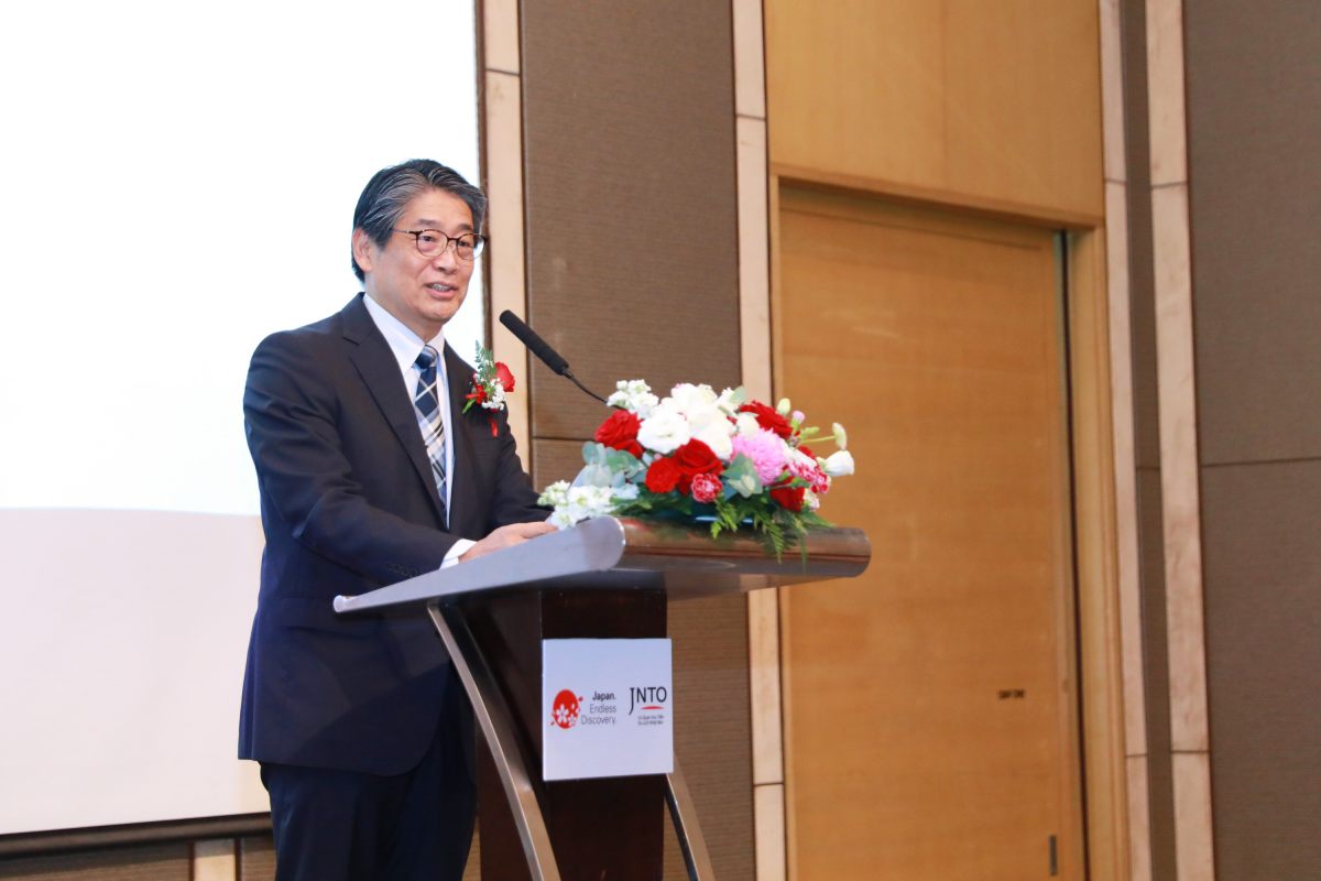 Đại sứ Nhật Bản tại Việt Nam Ito Naoki phát biểu tại sự kiện. Ảnh: JNTO