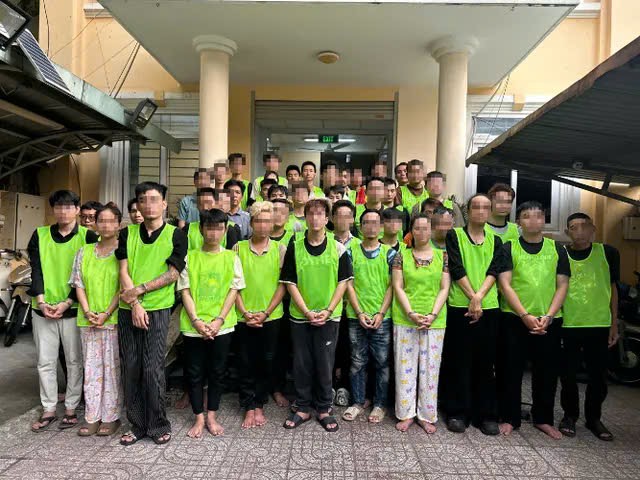 Các đối tượng bị bắt trong vụ án. Ảnh: Công an cung cấp
