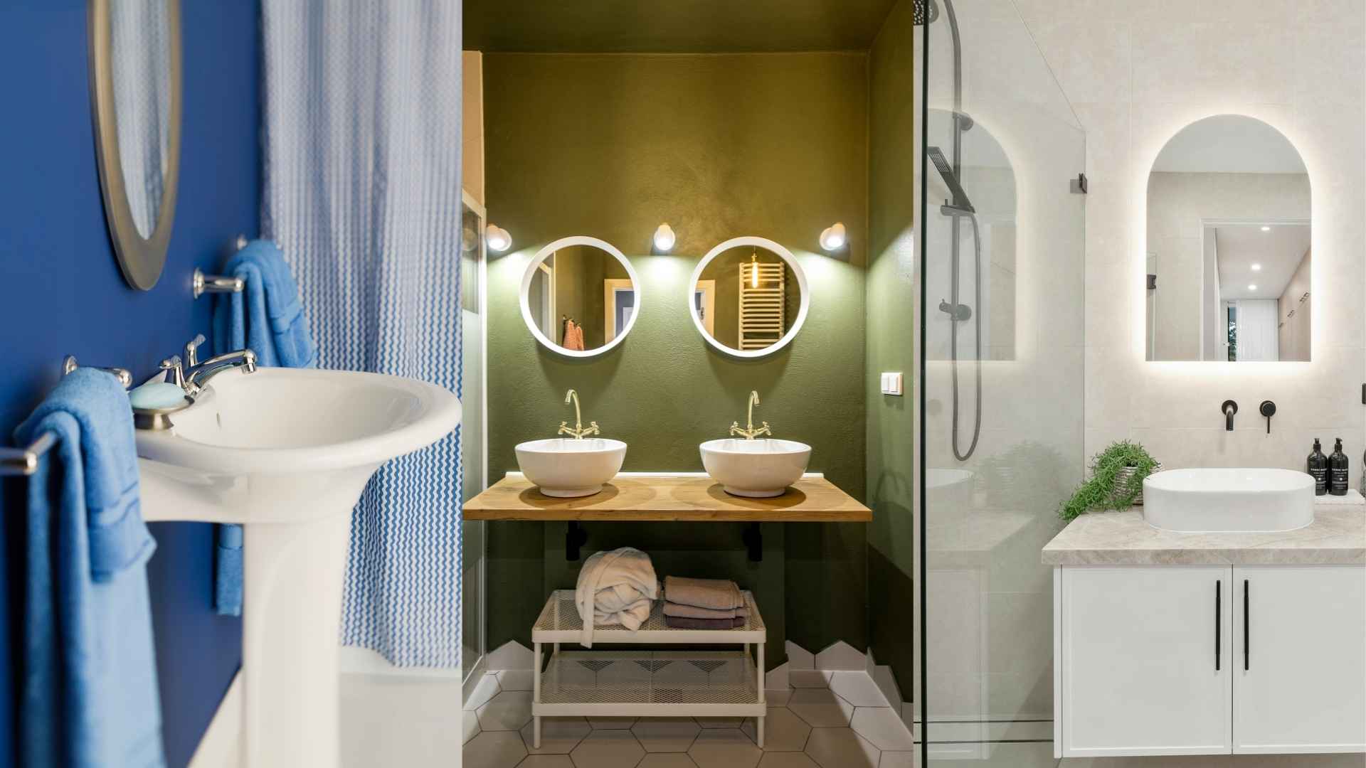 Color palettes help the bathroom become modern and impressive. Graphics: Ha May