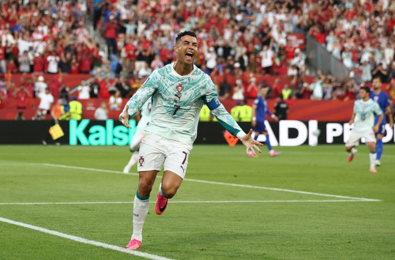 Ronaldo scores in Portugal's victory over Croatia. Photo: AFP