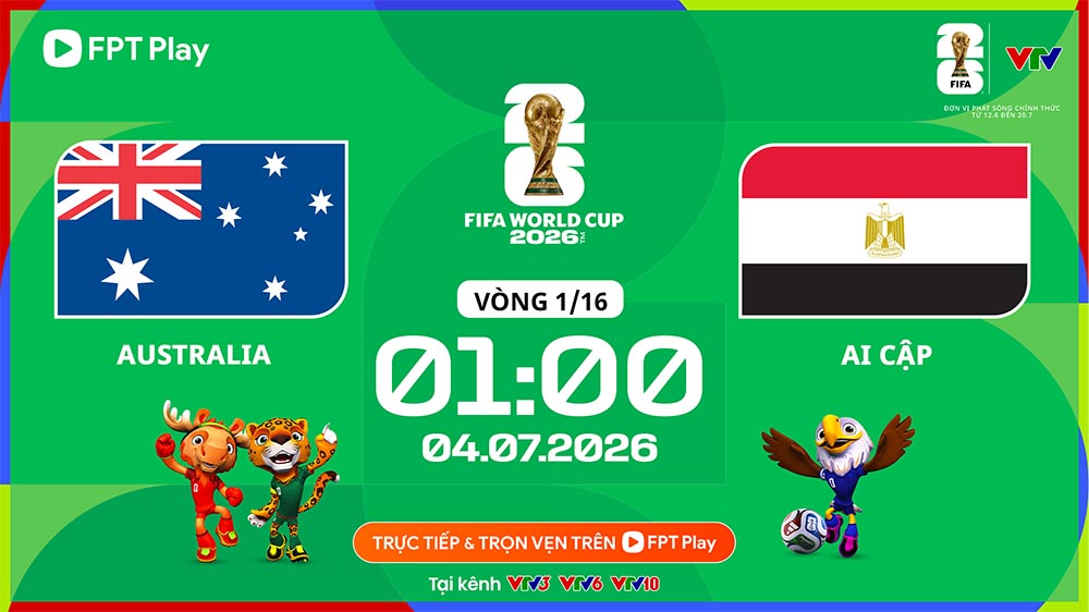Football prediction for Australia vs Egypt match in the 1/16 round of the 2026 World Cup. Photo: FPT Play