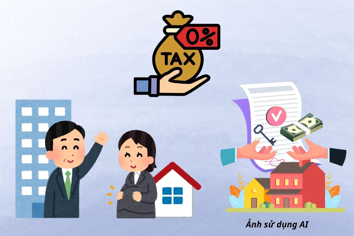 Cases of personal income tax exemption for real estate. Graphics: AI