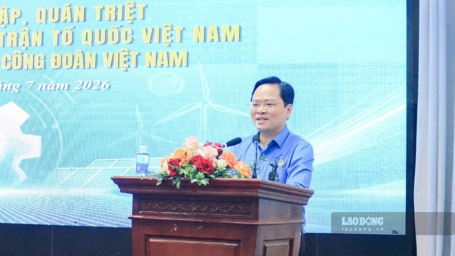 According to Mr. Nguyen Anh Tuan - Member of the Party Central Committee, Chairman of the Vietnam General Confederation of Labor, the trade union will deploy assessment and publicize the satisfaction index of union members and workers. Photo: Quynh Chi
