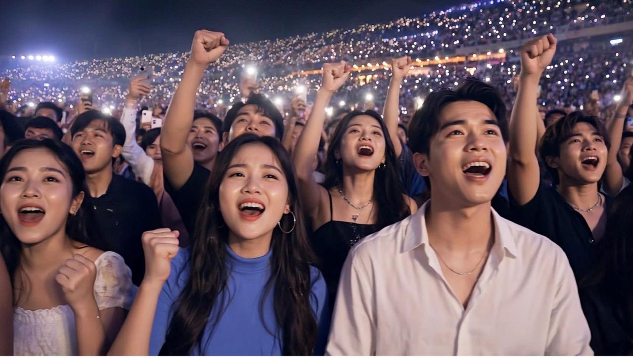 Hình ảnh được tạo dựng bằng AI trong MV. Ảnh: Nhân vật cung cấp.