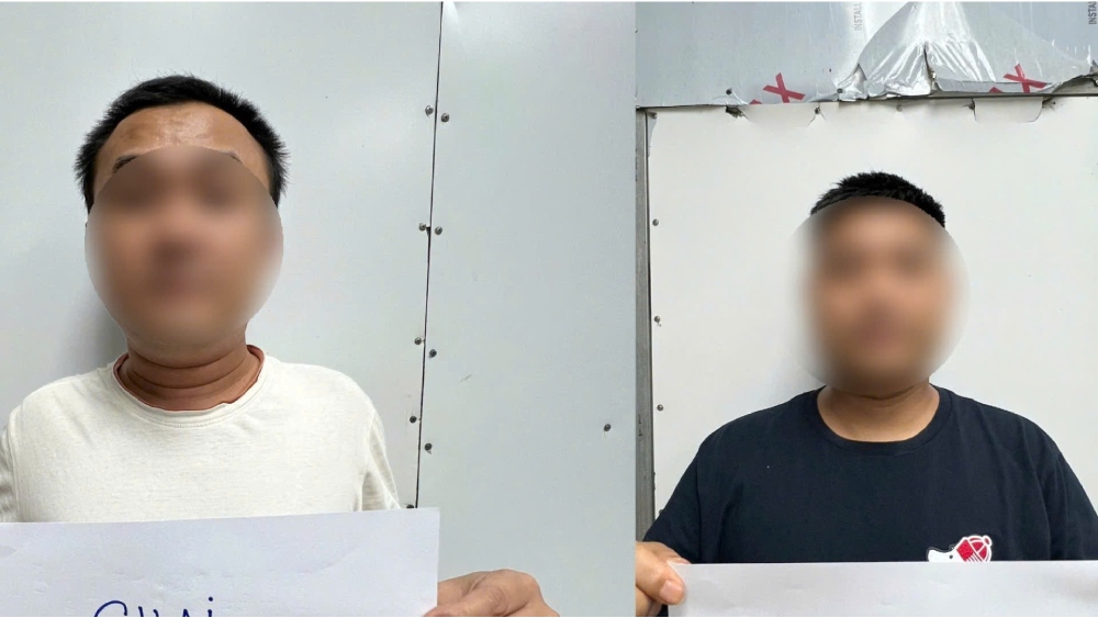 Nhóm người nước ngoài có hành vi nhập cảnh trái phép bị bắt giữ ở Phú Quốc. Ảnh: Biên phòng cung cấp