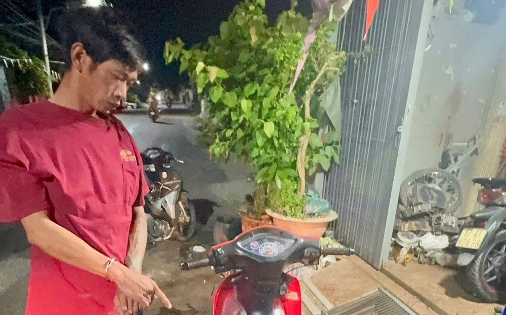 Khau Thanh Tien is the person who committed the motorbike theft. Photo: CACC