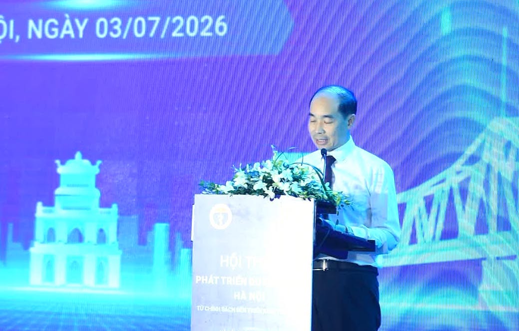 Ông Nguyễn Đình Hưng – Phó Giám đốc Sở Y tế Hà Nội phát biểu tại Hội thảo. Ảnh: BTC