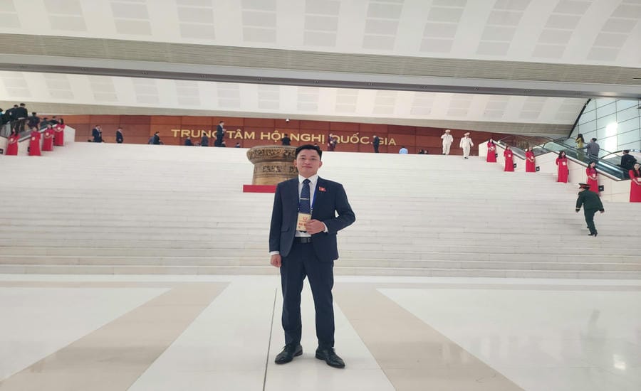 Mr. Nguyen Van Thiet - worker of Thong Nhat Service and Trading Joint Stock Company (Bac Ninh). Photo: Character provided