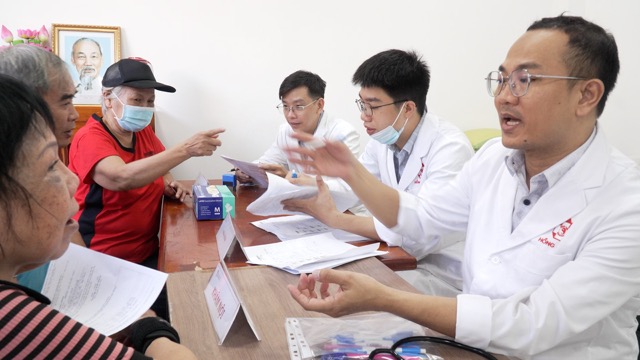People are given periodic health check-ups and updated electronic health records. Photo: Nguyen Ly