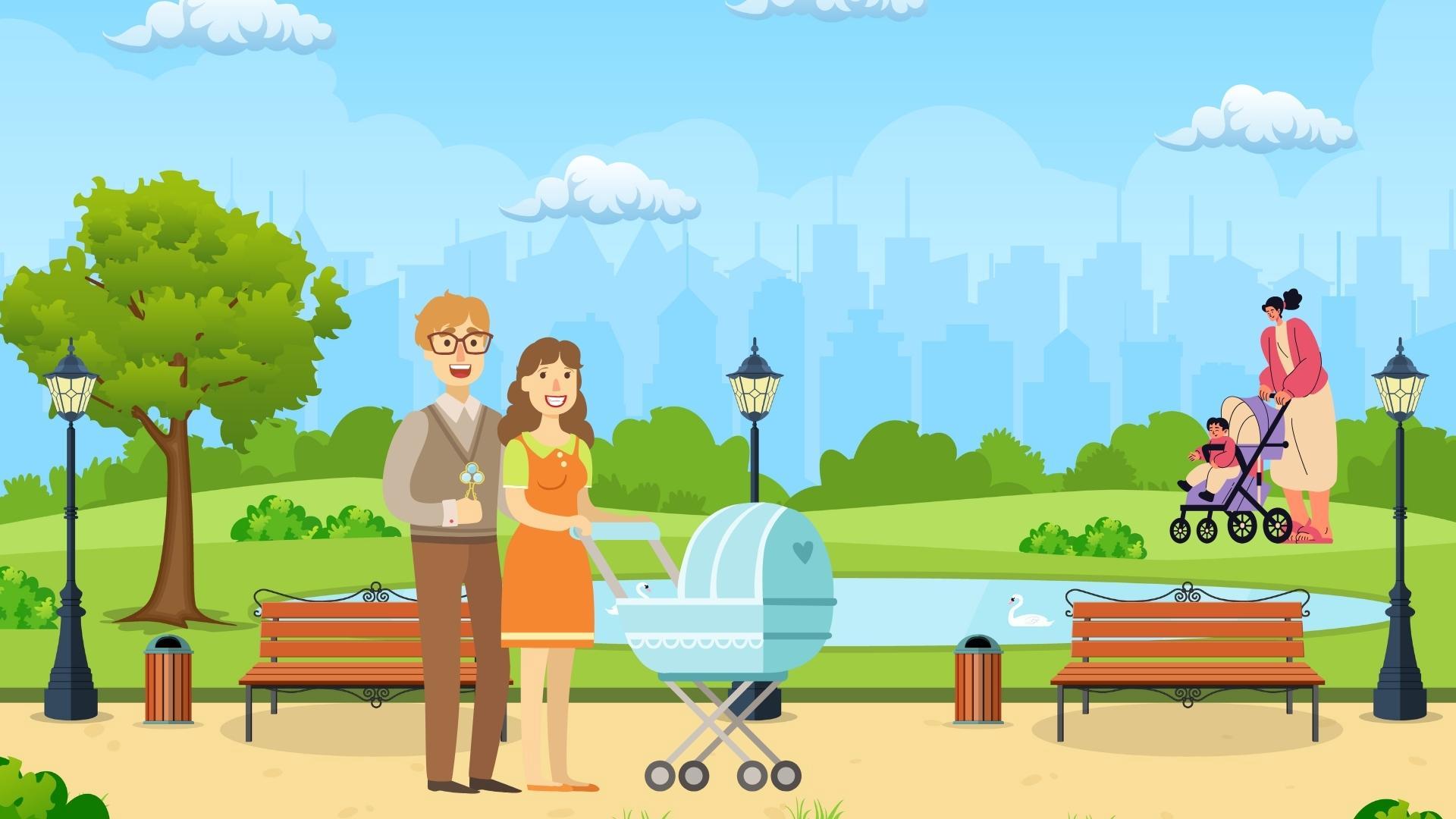Fresh air and short outdoor trips can benefit both mothers and young children if done properly. Graphics: Minh Vu
