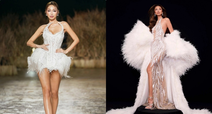 Bao Ngoc attracted attention at Miss Grand Vietnam. Photo: Golden Lotus.