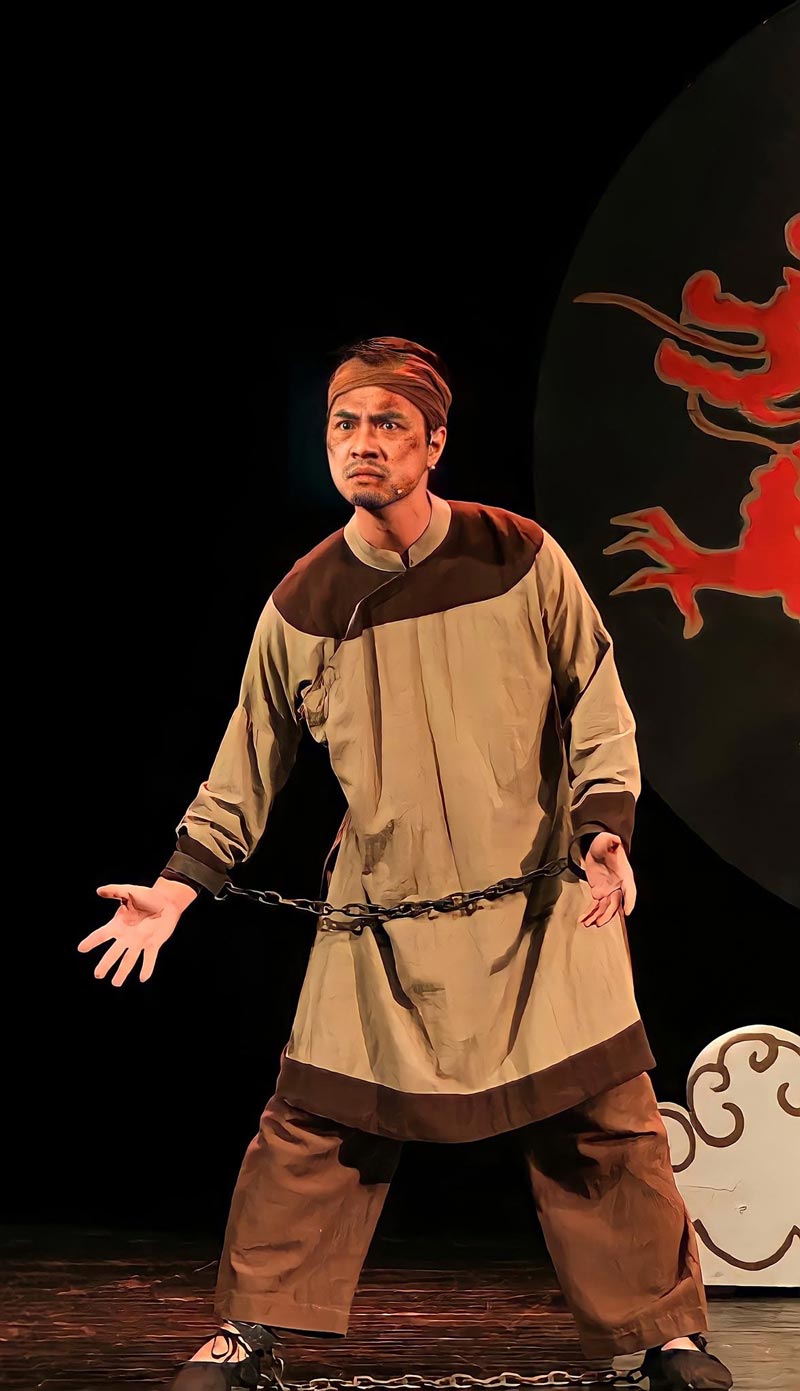 El actor Tô Dũng tiene 13 años trabajando en el Teatro de Drama de Vietnam. Foto: Personaje proporcionado