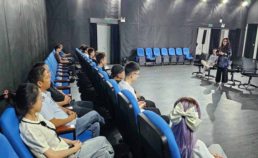 Lớp Đạo diễn Âm thanh - Ánh sáng Sân khấu hệ ngắn hạn K1 năm 2026 của Khoa Sân khấu - Trường Đại học Sân khấu - Điện ảnh Hà Nội. Ảnh: Trường Đại học Sân khấu - Điện ảnh Hà Nội