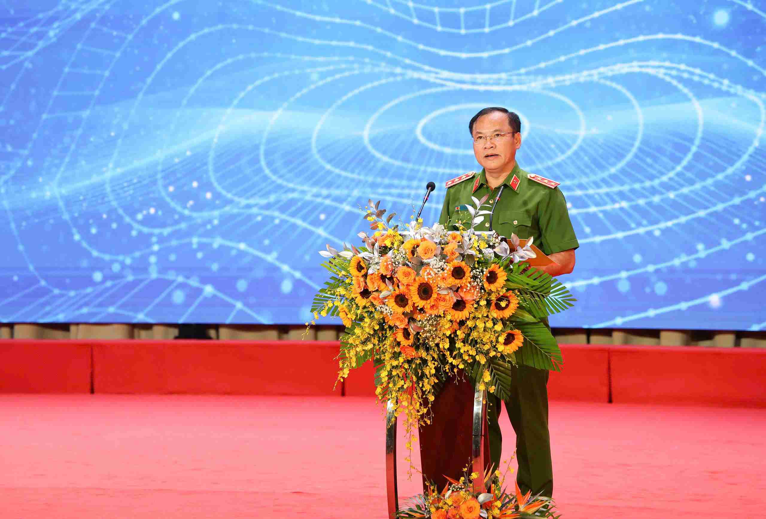 Thượng tướng Nguyễn Văn Long - Thứ trưởng Bộ Công an. Ảnh: Công an Khánh Hòa cung cấp