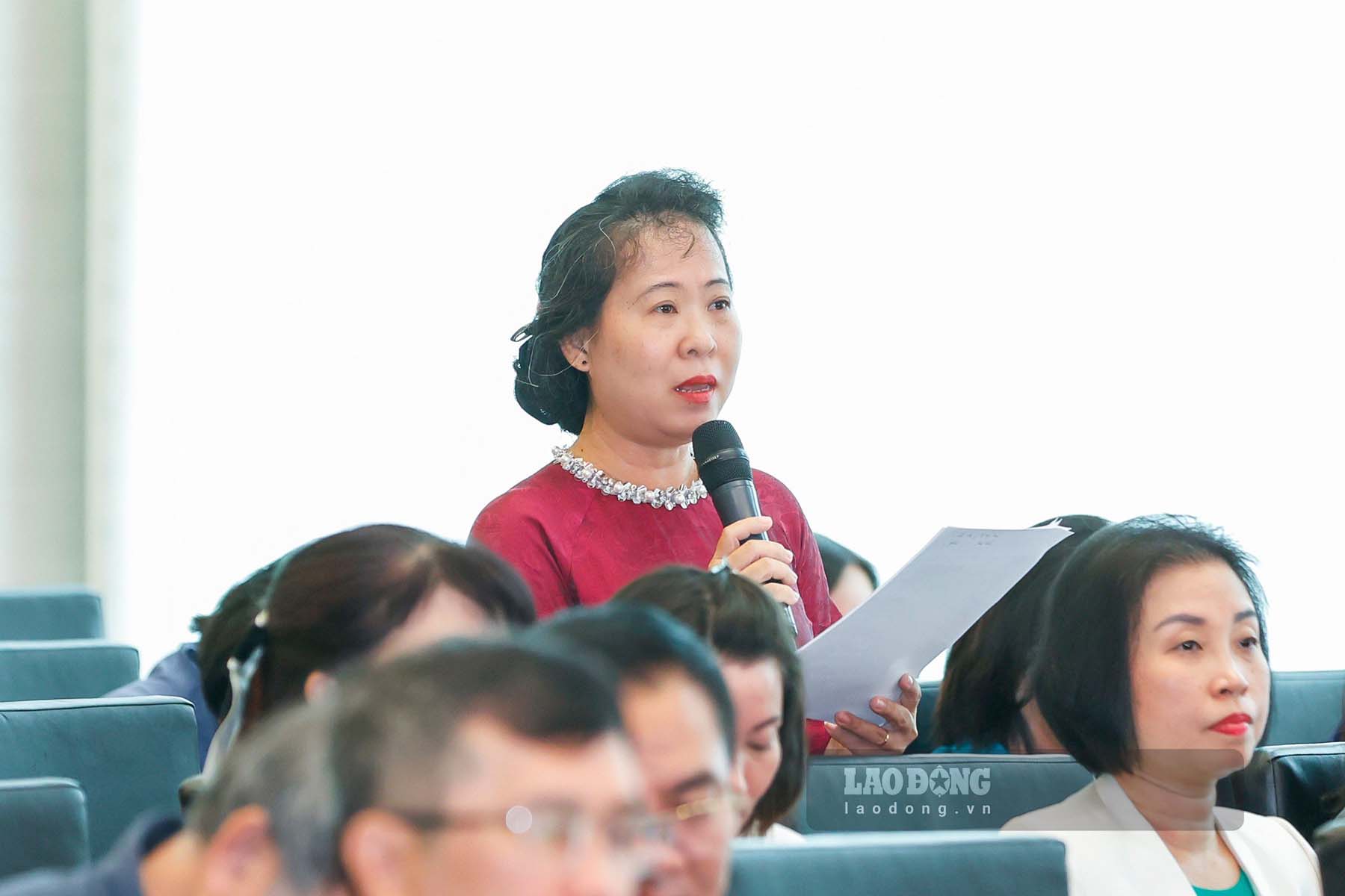 Đại biểu Tô Ái Vang - Phó Trưởng Đoàn chuyên trách Đoàn Đại biểu Quốc hội TP. Cần Thơ. Ảnh: Anh Huy.