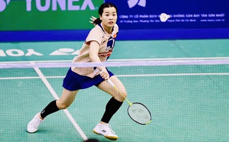 Tennis player Nguyen Thuy Linh is playing well in Taiwan (China). Photo: Thanh Vu