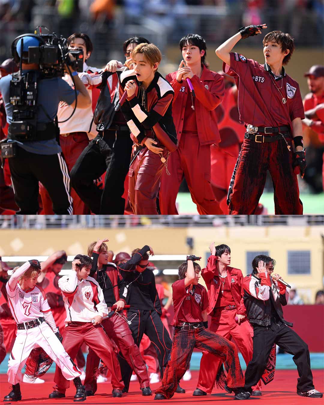 Trang phục biểu diễn của BTS tại World Cup 2026 được săn đón tại phiên đấu giá từ thiện của FIFA. Ảnh: Xinhua/AFP