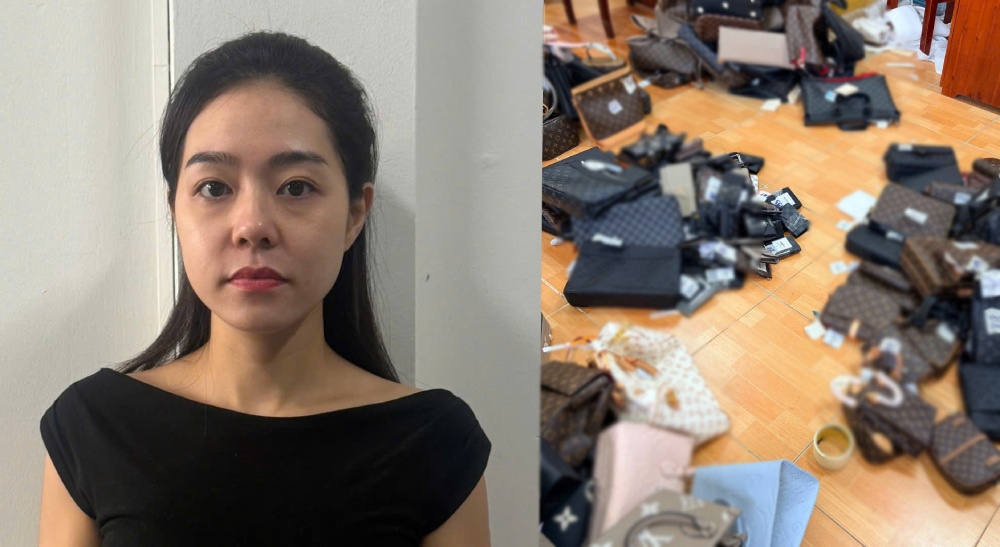 Xuyến tổ chức nhập số lượng lớn hàng hóa giả mạo các nhãn hiệu nổi tiếng từ Hà Nội về Phú Quốc để tiêu thụ. Ảnh: Hoàng Đô/ Công an An Giang