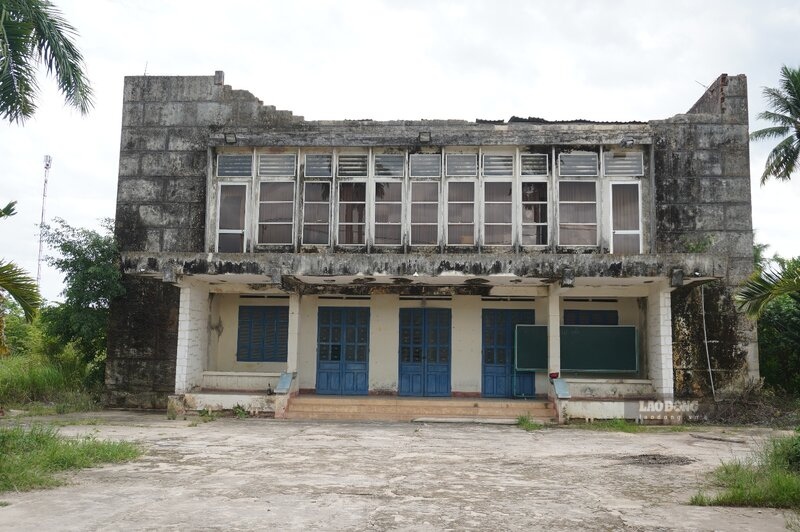 Son Tinh District Political Training Center (old) in Quang Ngai - abandoned for 8 years, is currently seriously degraded, causing waste. Photo: Dong Giang