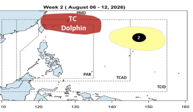 Áp thấp dự báo liên tiếp xuất hiện sau siêu bão Dolphin