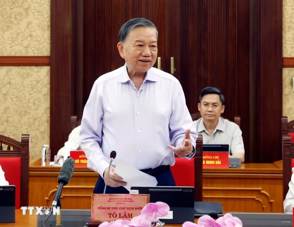 General Secretary and President To Lam emphasized that new unprecedented practices need to be tested with control. Photo: VNA