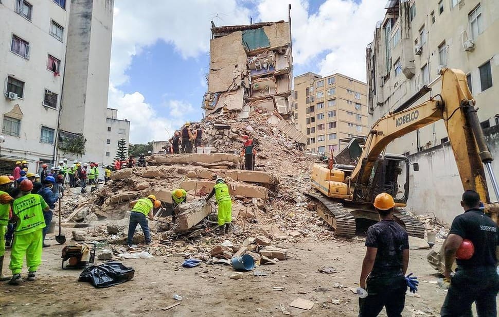 A building collapsed due to an earthquake in Venezuela. Photo: TASS