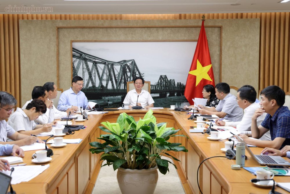 Member of the Party Central Committee, Deputy Prime Minister Ho Quoc Dung chaired the meeting to remove difficulties and obstacles of Can Tho city. Photo: VGP